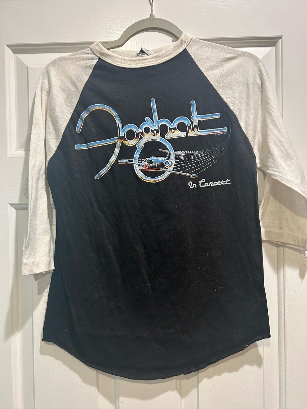 Vintage Foghat Raglan Concert T-Shirt 1983 Large
